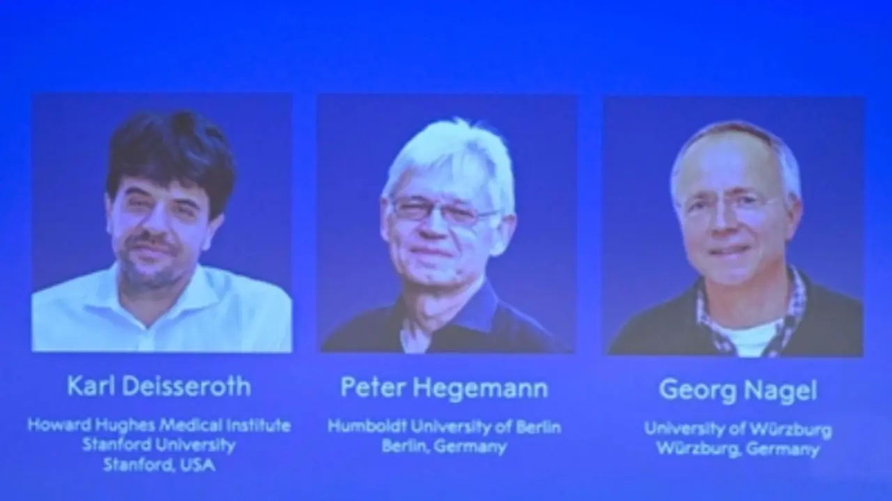2026 உடலியல் அல்லது மருத்துவத்திற்கான நோபல் பரிசு பெற்ற Karl Deisseroth, Peter Hegemann, Georg Nagel